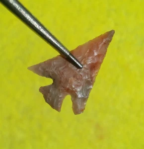 THIN 1" ROSE SPRINGS CORNER NOTCHED OREGON ARROWHEAD AUTHENTIC ARROWHEAD - Picture 1 of 22