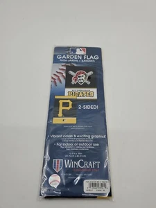 PITTSBURGH PIRATES 2 SIDED GARDEN FLAG 12"X18" YARD BANNER OUTDOOR RATED - Picture 1 of 4