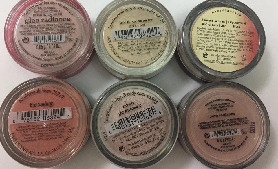 Rubor de color de cara Bare Escentuals Minerals brillo de gasa tú eliges 1 Foto 1 de 1