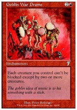 4x Goblin War Drums NM-Mint, English 7th Edition MTG Magic