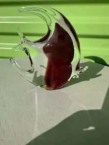 Vintage Hand Blown Murano Art Glass Angel Fish - Picture 1 of 8