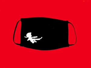 Face mask printed, washable, reusable, 100% cotton, double layer, Karate kid - Picture 1 of 1