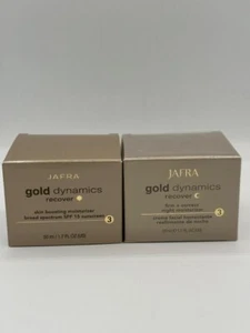 Jafra Gold Dynamics Skin Boosting Moisturizer Broad Spectrum SPF 15 & Night 2Pcs - Picture 1 of 6
