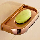 Luxury Rose Gold Wall Mounted Soap Dish Holder Bathroom Accessories