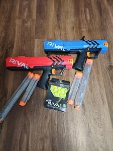 Pair Of Nerf Rival VX-700 With Box Of Ammo & Extra Large Clips Marriage Aid!! - Picture 1 of 6