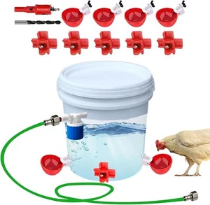 Automatic Chicken Waterer Kit, Chicken Water Feeder with Water Hose, Chicken ... - Picture 1 of 3