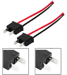 Wire Pigtail Male H7 Two Harness Head Light Low Beam Bulb Connector Plug Socket - Picture 1 of 4