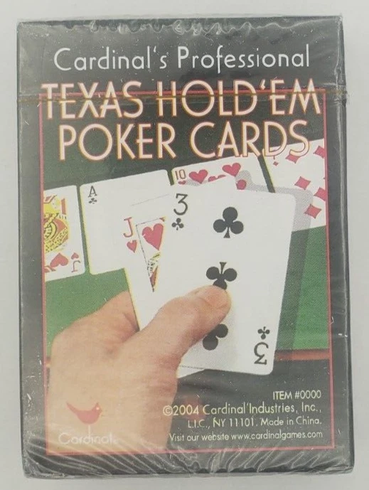 2004 Cardinals Professional Texas Hold Em Poker Sealed Deck Playing Cards - Image 1 of 4