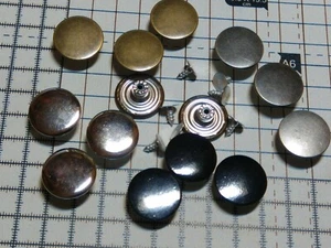 20 mm (ca.) JEANSKNÖPFE OHNE NÄHEN - 4 Farben (glänzend) - Bild 1 von 4