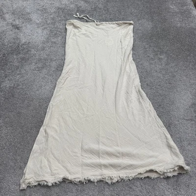 Saia Maxi Feminina Prana Hideaways Bege Amêndoa Médio Algodão Orgânico Natação Nova Com Etiqueta - Imagem 1 de 4