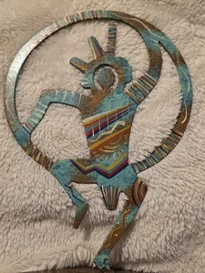 Robert Shields signierte Skulptur Südwest Indianer Kokopelli Figur - Bild 1 von 18