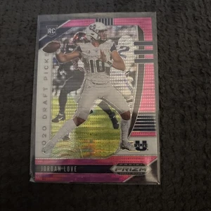 2020 Panini Prizm Draft Picks - Draft Picks Rookies Jordan Love #148 Pink Pulsar - Picture 1 of 2