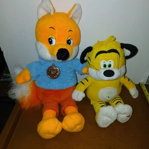Rare Russian Plush fox and tiger Doll Russian cartoon 16" Stuffed Animal toy lot - Bild 1 von 10