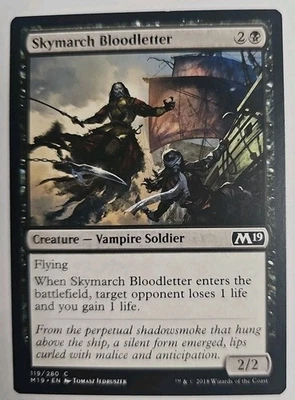 MTG Magic The Gathering Card Skymarch Bloodletter Creature Vampire Soldier M19 - Image 1 of 2