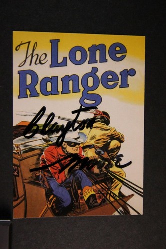 CLAYTON MOORE (1914-1999) (LONE RANGER) AUTOGRAPH TRADING CARD~ | eBay