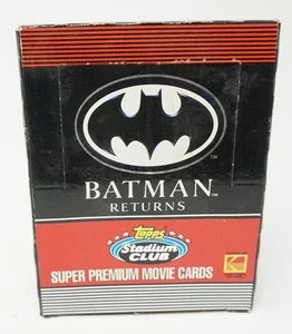 Tarjetas de película súper premium 1991 Topps Stadium Club Batman Returns 36 paquetes sellados - Imagen 1 de 3