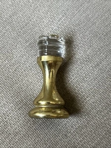 Vintage Chess Rook Replacement Piece Glass & Unknown Metal - Picture 1 of 13