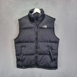The North Face 700 Gilet Mens Medium Black Down Filled - Picture 1 of 10