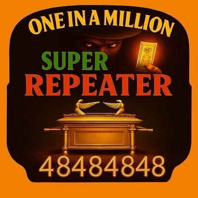 SUPER REPEATER “ONE IN A MILLION” Serial Number L 84848484 I  “AU” Fancy $1 Note - Image 1 of 4