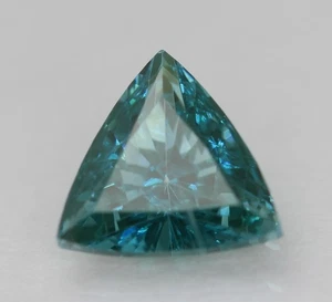 0.17 Carat Greenish Blue VS1 Triangle Natural Enhanced Loose Diamond 4.02X4.02mm - Picture 1 of 1