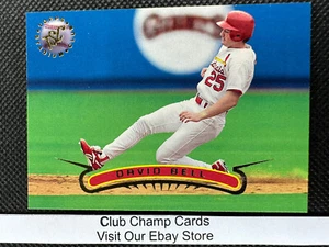 1996 #125 David Bell Topps Stadium Club Baseball Cardinals - Picture 1 of 2
