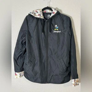 Disney Mickey Mouse Regen leichte Jacke Windbreaker schwarz Gr. Small - Bild 1 von 8