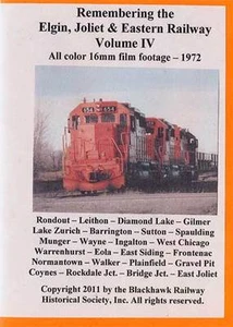 Remembering the EJ&E Ry Volume 4 DVD NEW Silent Elgin Joliet & Eastern Railway4 - Picture 1 of 1