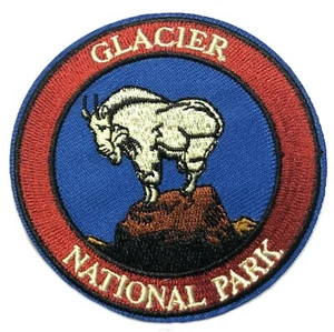 Glacier National Park Ram Patch Embroidered Iron-on Applique Wander Souvenir - Picture 1 of 11
