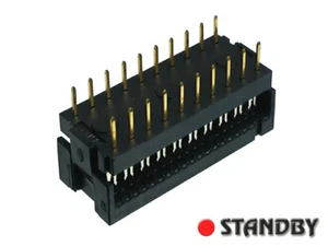 1pc AMP/TE CONNECTIVITY 746611-5, PLUG IDC, DIL 20 WAY, 0.1"x0.3" (2.54x7.62mm) - Imagen 1 de 2