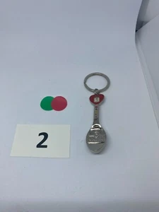 MADRID METAL & ENAMEL SPOON KEYCHAIN BOTTLE OPENER - Picture 1 of 3