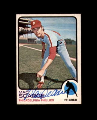 Mac Scarce Signed Rare 1973 Topps O-Pee-Chee Philadelphia Phillies Autograph - Image 1 of 2