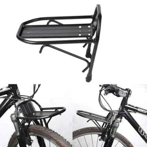 Cycling Bike Bicycle Front Rack Carrier Panniers Bag Luggage Shelf Bracket Trunk - Picture 1 of 12