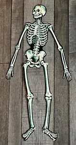 VTG Beistle Co. Skeleton Jointed Cardboard Halloween Decoration 22” USA - Picture 1 of 3