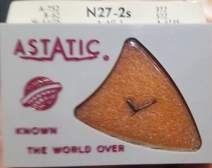 ASTATIC N27-2S Diamond Stereo Needle Record Phonograph USA LP 78 Made in the USA - Picture 1 of 2