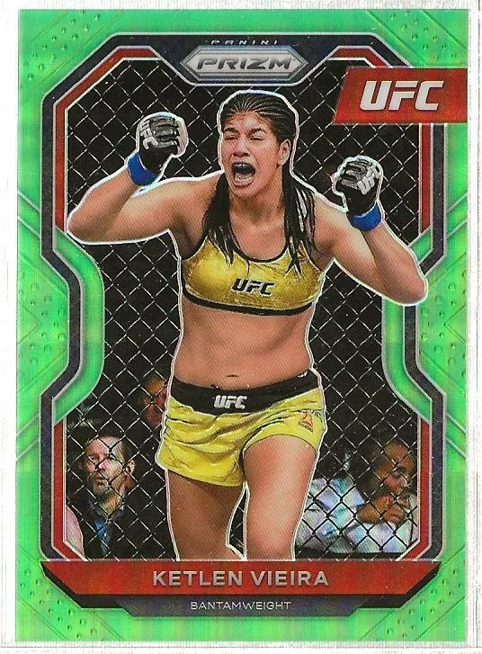 2021 PRIZM UFC DEBUT #85 KETLEN VIEIRA LIME GREEN REFRACTOR SP #69/75 - Image 1 of 1