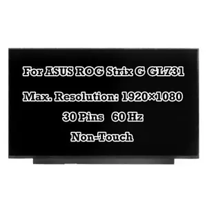 60Hz LCD Display Screen for ASUS ROG Strix GL731GV GL731GW GL731GL GL731GT-RB73 - Picture 1 of 4