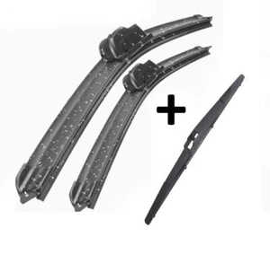 Lexus RX330 Wiper Blades Aero For SUV 2003-2006 FRT PAIR & REAR 3 x BLADES - Picture 1 of 10