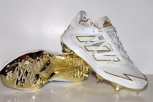 NEU Adidas Adizero Afterburner 7 Baseball Stollen Herren weiß gold EG5631 Metall - Bild 1 von 6