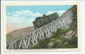 Jacobs Ladder Mt Washington Cog Railway White Mountains New Hampshire Postcard - Picture 1 of 2