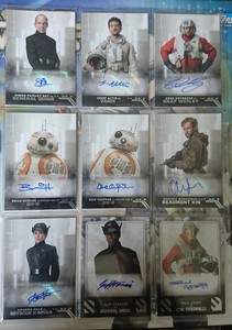 TOPPS STAR WARS RISE OF SKYWALKER SER 1-3 AUTOGRAPH CARDS AUTO PICK YOUR CARDS