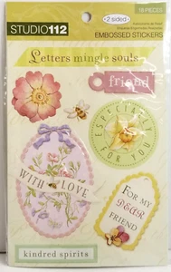 Studio 112 geprägte Freunde Freundschaft Aufkleber Basteln Scrapbooking - Bild 1 von 10