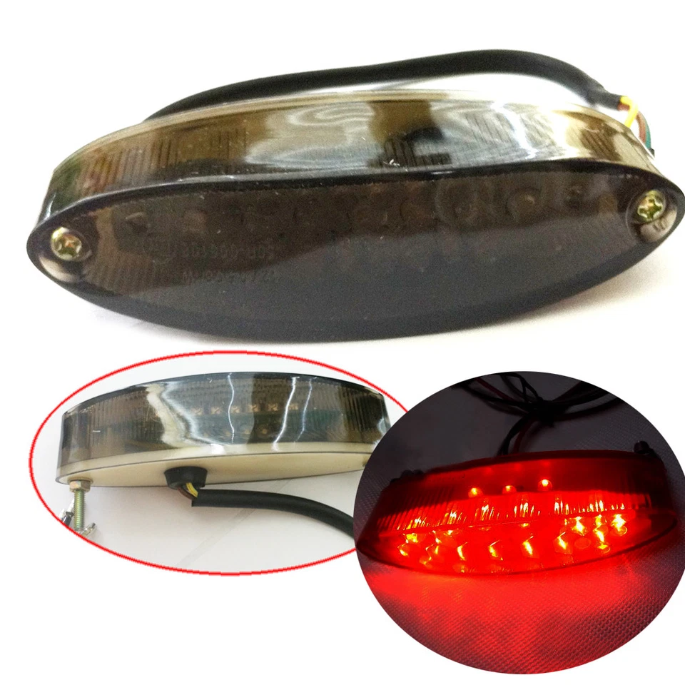 Luz de freno trasera de funcionamiento Smoke 28 LED para motocicleta ATV quad moto 12V Foto 1 de 4
