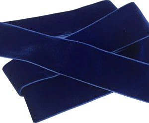 Cinta de terciopelo azul real boda, costura, Pascua, artesanías, lazos Navidad 1 yarda - Imagen 1 de 3