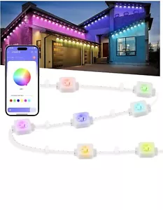 Permanent Outdoor Lights for House, 100ft Smart RGBIC Outside Lights with 72 ... - Picture 1 of 17