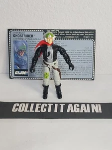 GI Joe 1988 ARAH Ghost Rider V1 #05aa1 eccellente con scheda file non tagliata - Foto 1 di 5