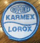 Pesticide Dupont Karmex Lorox Blue And White Weed Feed Vintage Uniform Patch