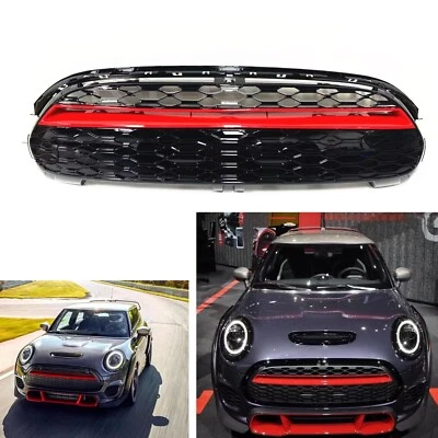 For 2015 2016-2021 BMW MINI COOPER F55 F56 F57 Front Bumper Grille Black 1PC US - Image 1 of 4