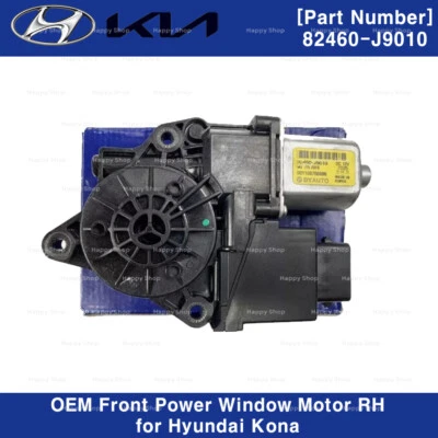 Genuine OEM 82460J9010 Front Power Window Motor RH for Hyundai Kona 18-23 - Image 1 of 3