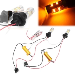 T20 7440 42-2835 50W Switchback DRL Turn Signal Lights Dual-Color - Picture 1 of 7