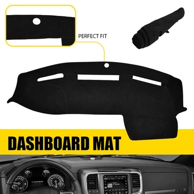 Ram Dodge 1500 3500 2500 2011-2018/Ram 2010 cubierta de tablero alfombrilla de tablero negra Foto 1 de 4